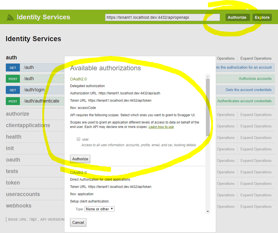 ServiceStack.OpenAPI and OAuth2 Authorization Code Flow - Open API ...