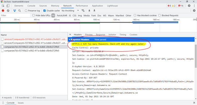 Cors issue when returning error in filter - ServiceStack Customer